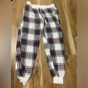 Stars and above plaided pj pants